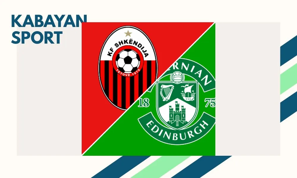 Ilustrasi pertandingan KF Shkëndija vs Hibernian di Kualifikasi UEFA Conference League
