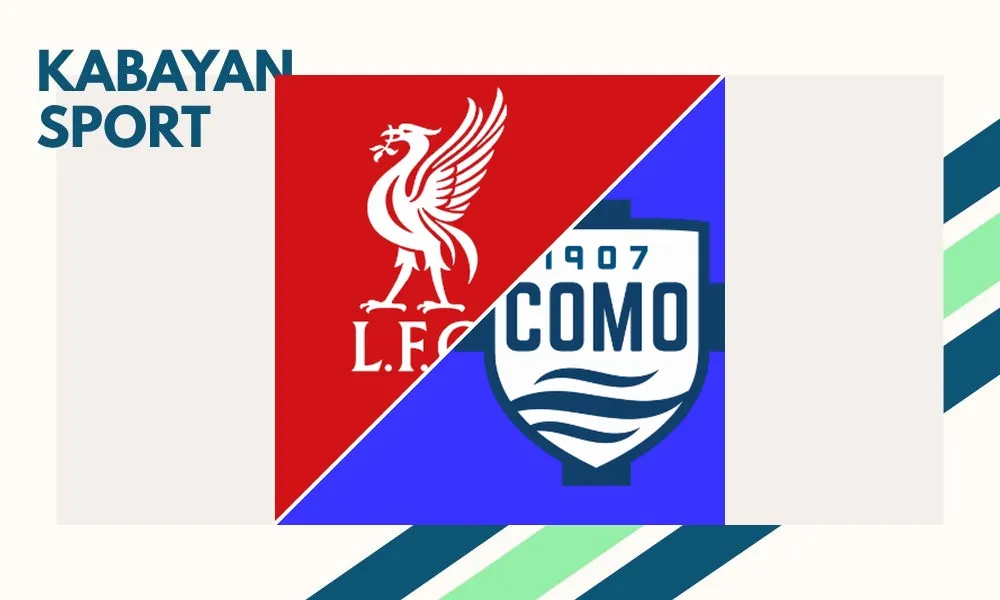 Ilustrasi pertandingan persahabatan Liverpool vs Como di stadion Anfield