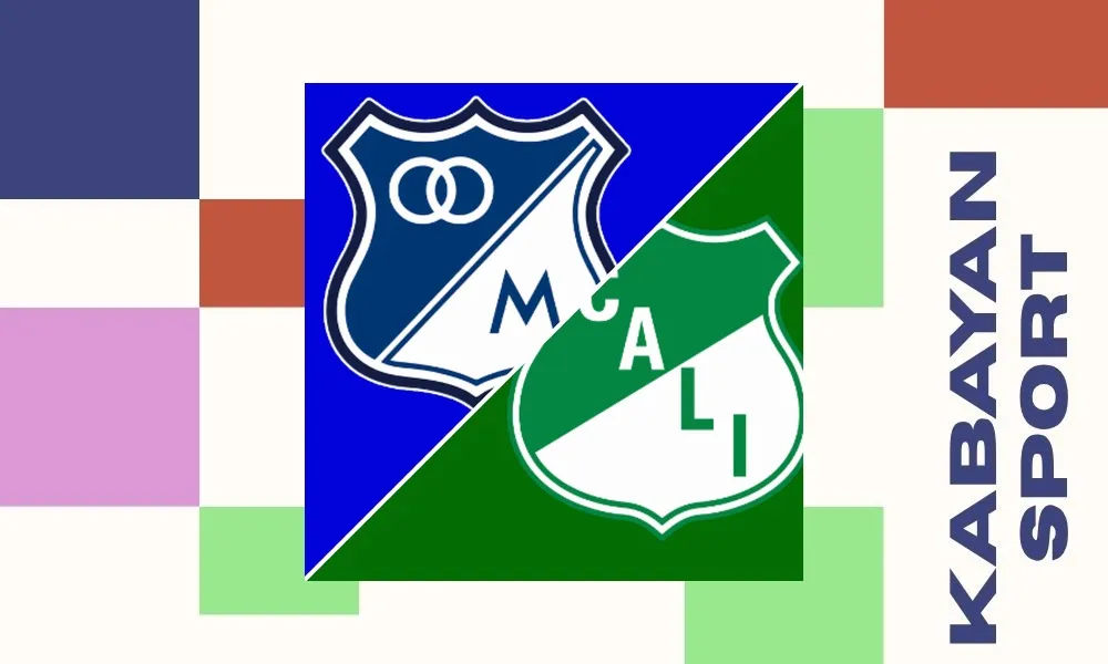 Ilustrasi pertandingan Millonarios vs Deportivo Cali di ajang Colombian Primera A