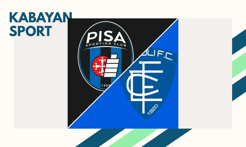 Ilustrasi pertandingan Pisa vs Empoli di ajang Coppa Italia dengan latar stadion Arena Garibaldi