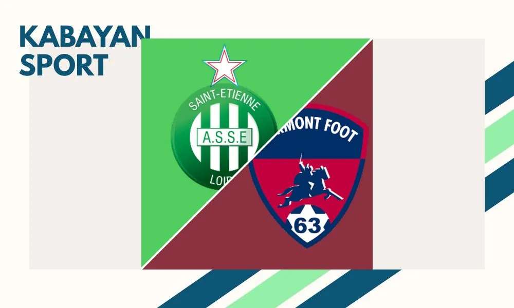 Ilustrasi pertandingan Saint-Étienne vs Clermont Foot di French Ligue 2