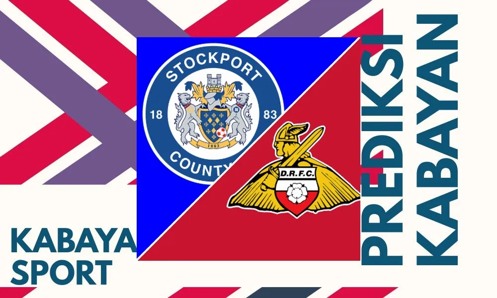 Ilustrasi pertandingan Stockport County vs Doncaster Rovers di Carabao Cup di Edgeley Park