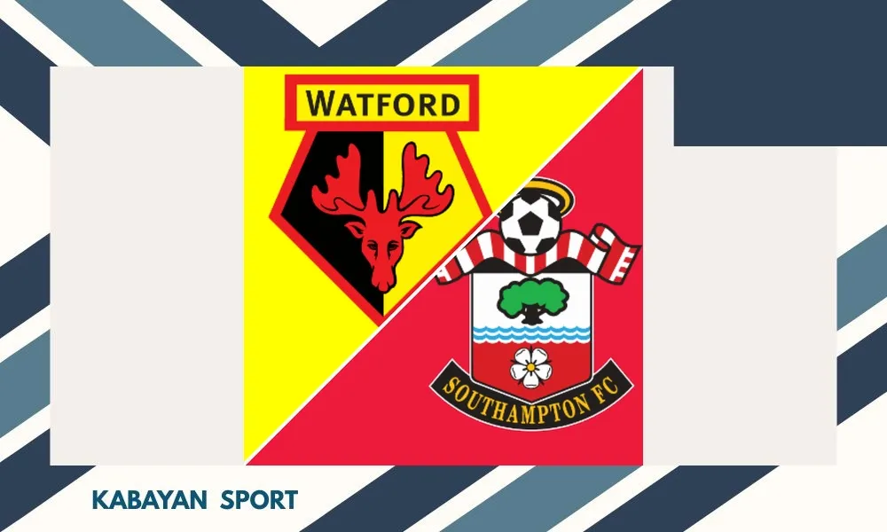 Pertandingan Watford melawan Southampton di stadion Vicarage Road
