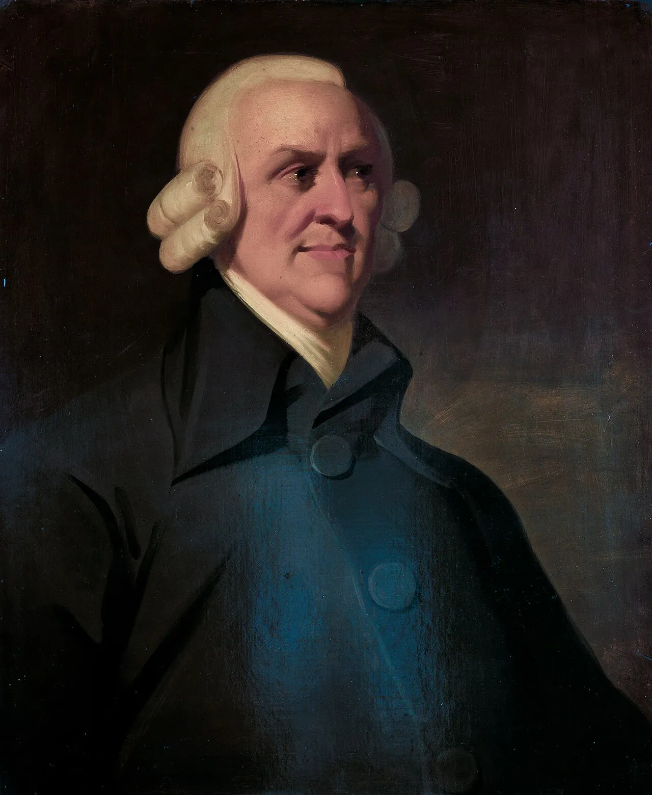Lukisan potret Adam Smith sebagai bapak ekonomi dan filsuf Skotlandia