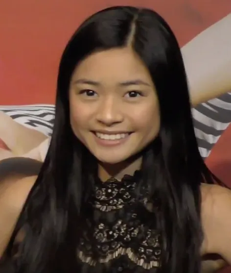 Aktris muda asal Amerika Serikat Ashley Liao dalam sebuah acara publik