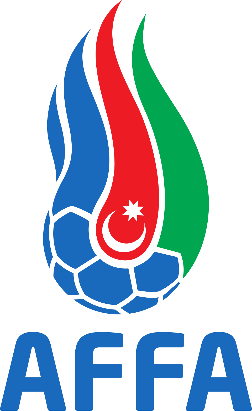 Logo resmi Association of Football Federations of Azerbaijan (AFFA) sebagai badan pengelola sepak bola nasional