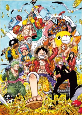 Kru Bajak Laut Topi Jerami One Piece dengan Monkey D Luffy