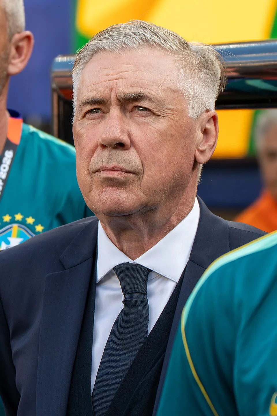 Pelatih sepak bola asal Italia Carlo Ancelotti di pinggir lapangan