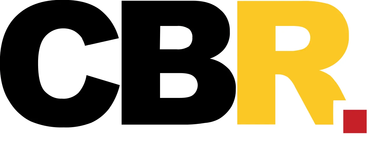 Tampilan logo situs web Comic Book Resources atau CBR