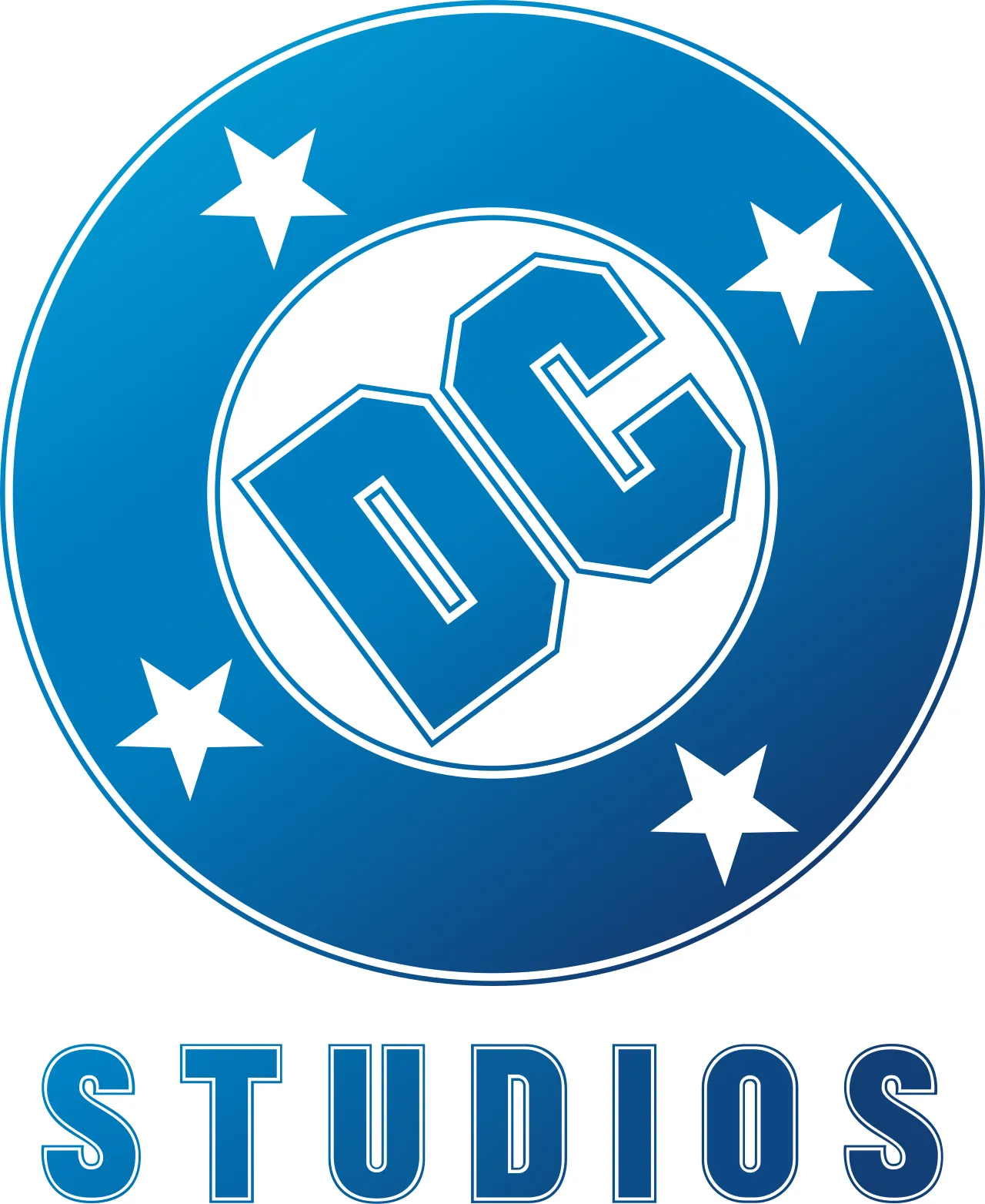 Ilustrasi logo dan karakter pahlawan super dari DC Universe