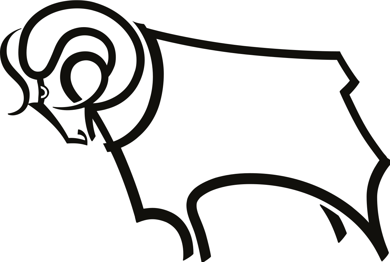 Lambang dan stadion klub sepak bola profesional Inggris Derby County