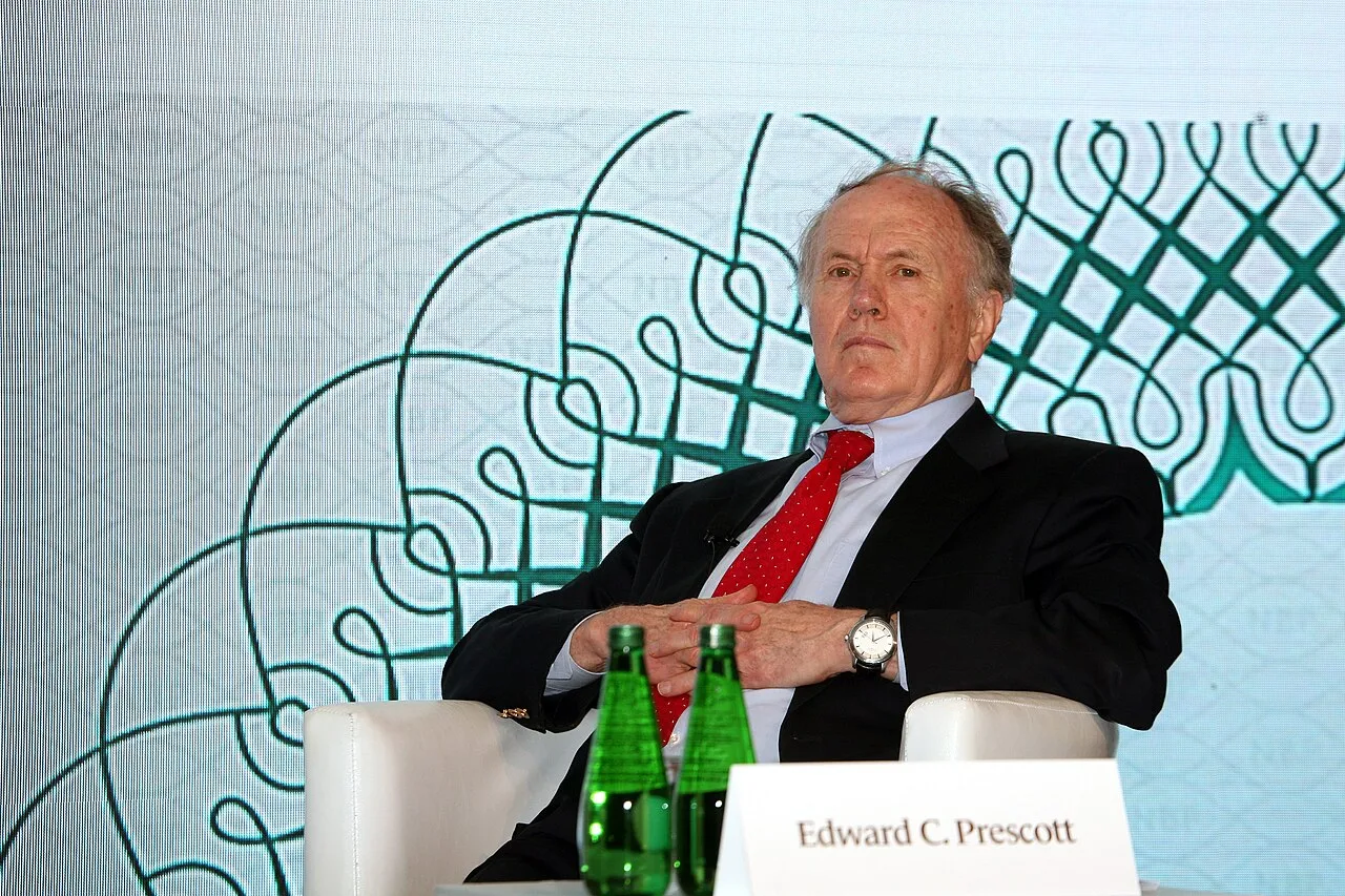 Ilustrasi profil Edward C Prescott sebagai peraih Nobel Ekonomi