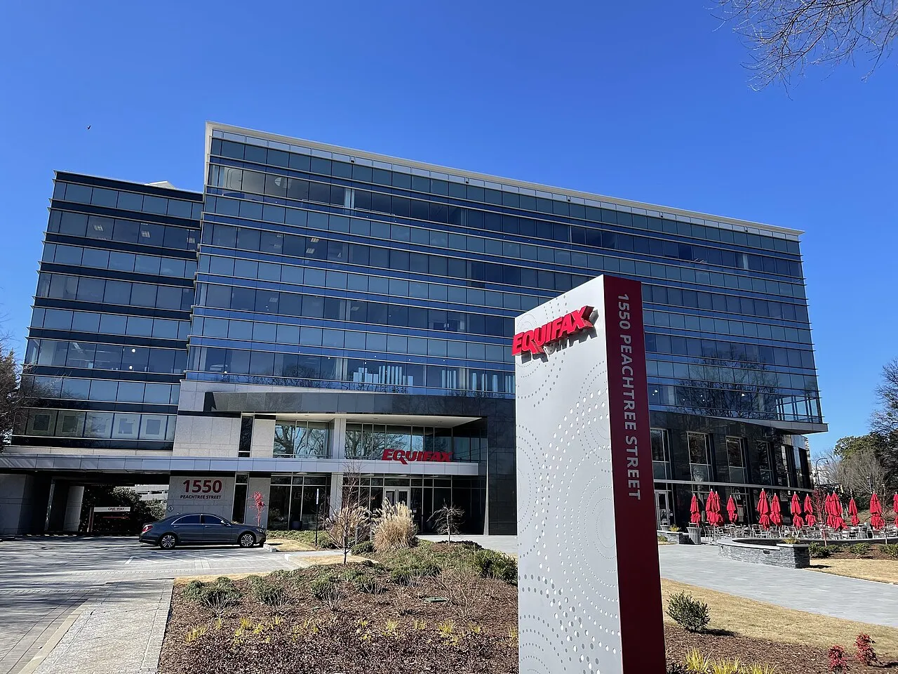Gedung kantor pusat Equifax Inc di Atlanta Georgia Amerika Serikat