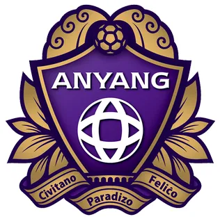 Logo resmi dan stadion FC Anyang, klub sepak bola profesional yang berbasis di Anyang, Gyeonggi
