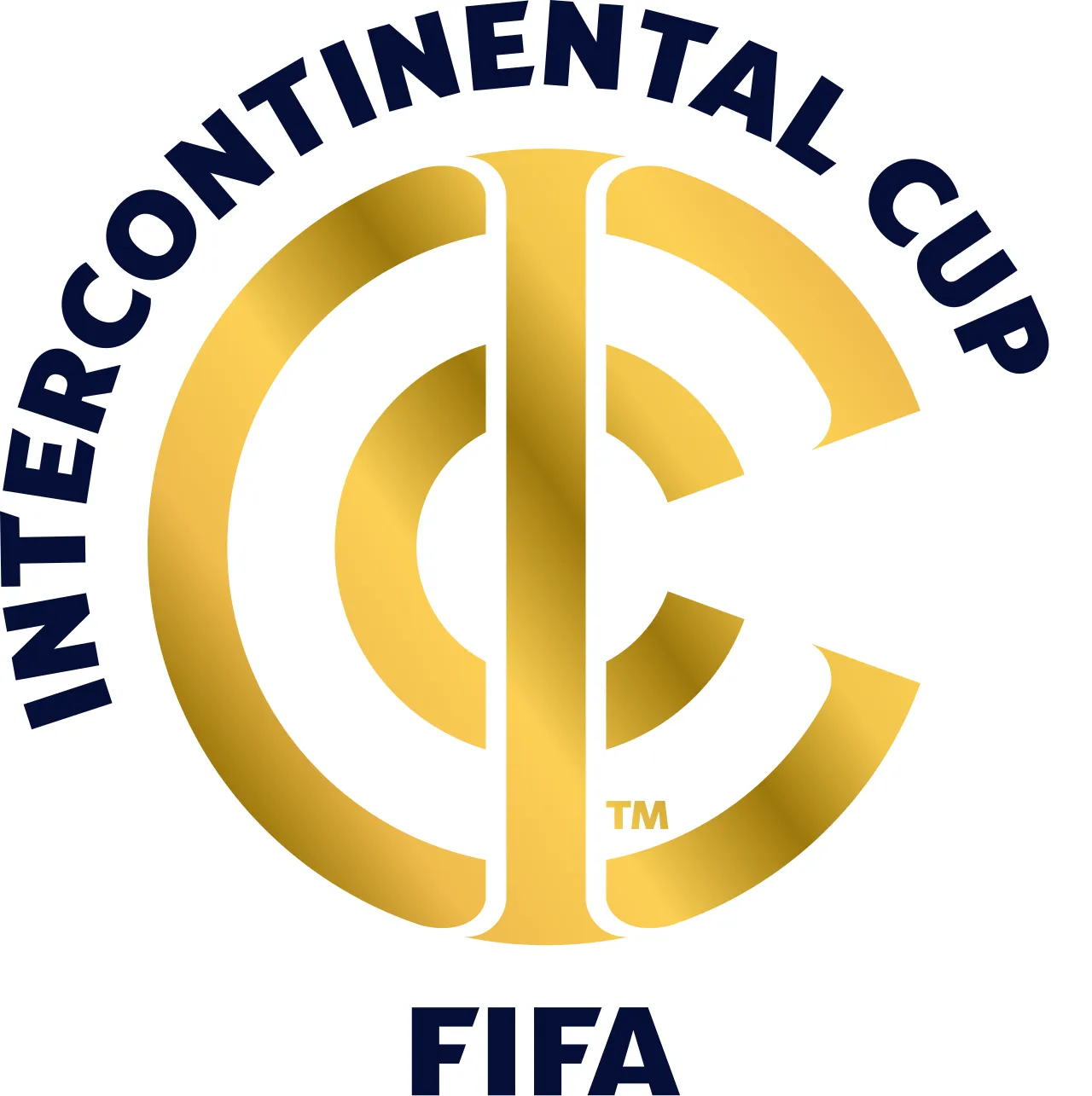 Trofi dan lambang resmi FIFA Intercontinental Cup di stadion