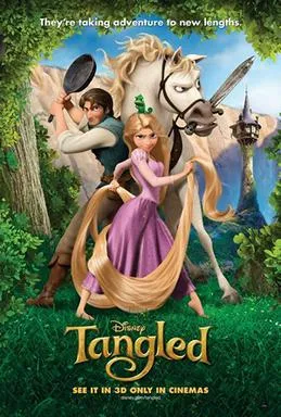 Poster karakter utama film animasi Tangled produksi Walt Disney Animation Studios