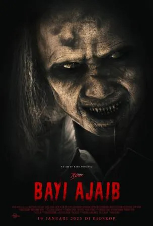 Poster film horor Indonesia Bayi Ajaib tahun 2023