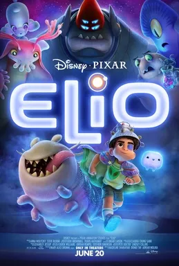 Ilustrasi poster film animasi Elio produksi Pixar Animation Studios