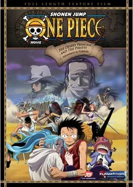 Poster film One Piece Movie The Desert Princess and the Pirates dengan karakter Luffy dan Vivi