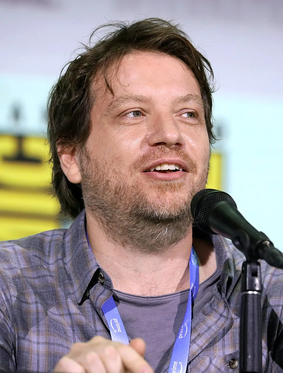 Sutradara Gareth Edwards dalam sebuah acara perfilman internasional