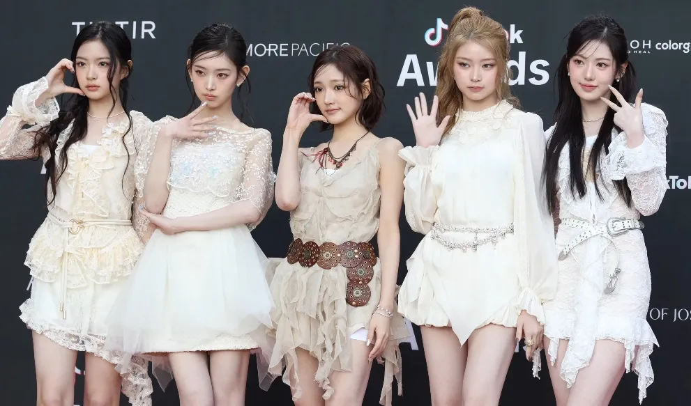 Girl group KiiiKiii saat menghadiri acara promosi dan pemotretan di Seoul