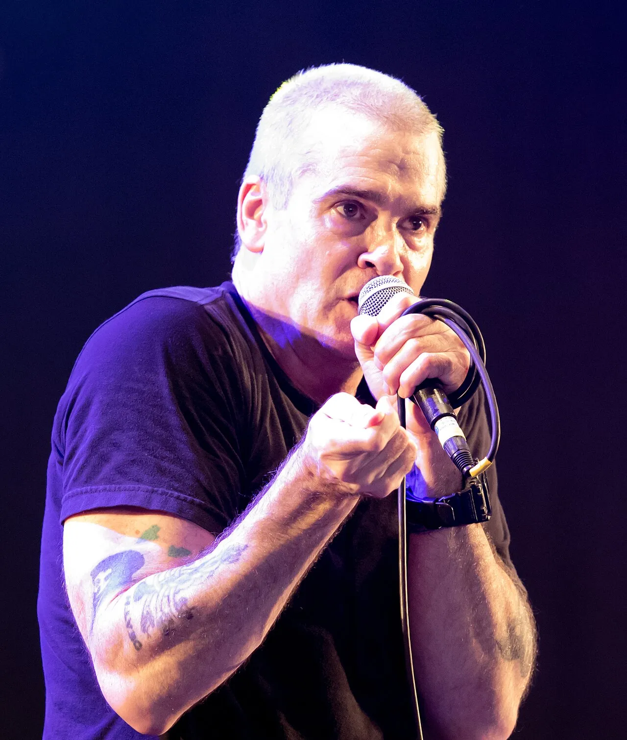 Potret musisi dan mantan vokalis Black Flag Henry Rollins