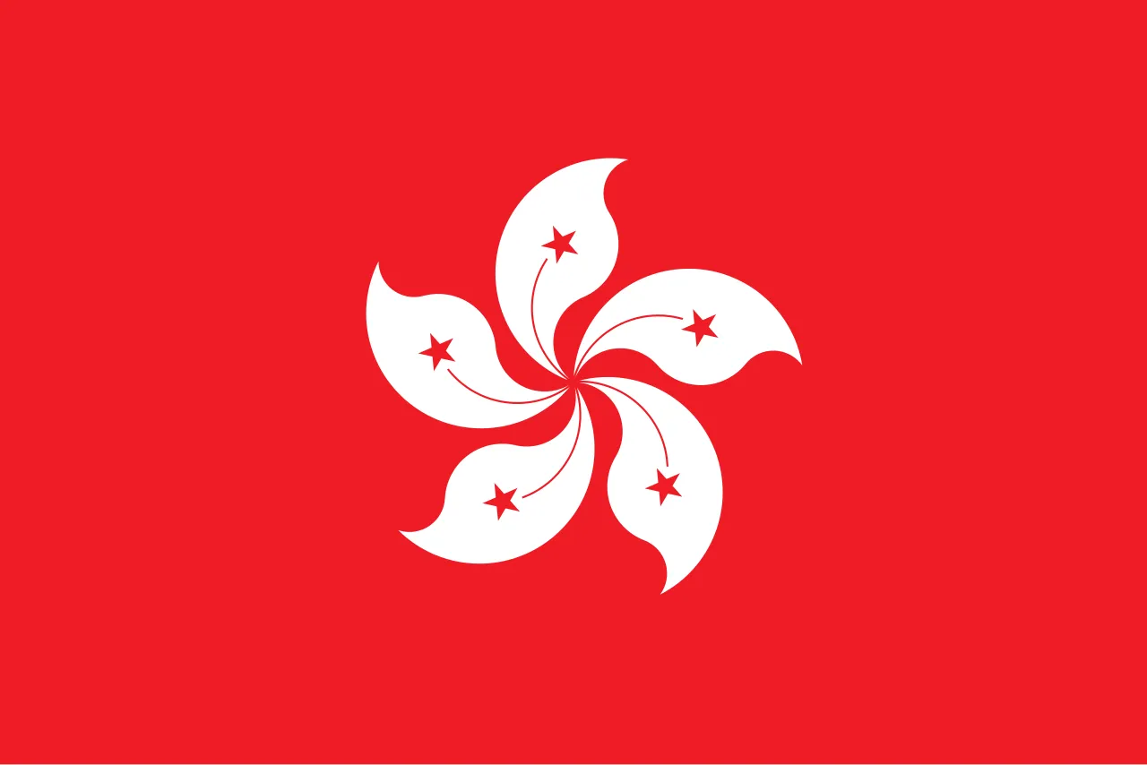 Pemandangan gedung pencakar langit dan pelabuhan di Hong Kong