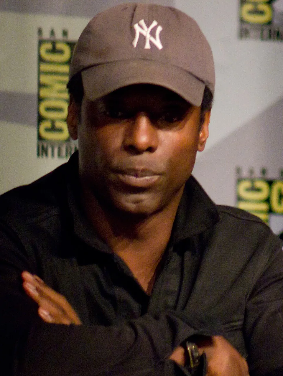 Aktor Amerika Isaiah Washington saat menghadiri acara konvensi film internasional