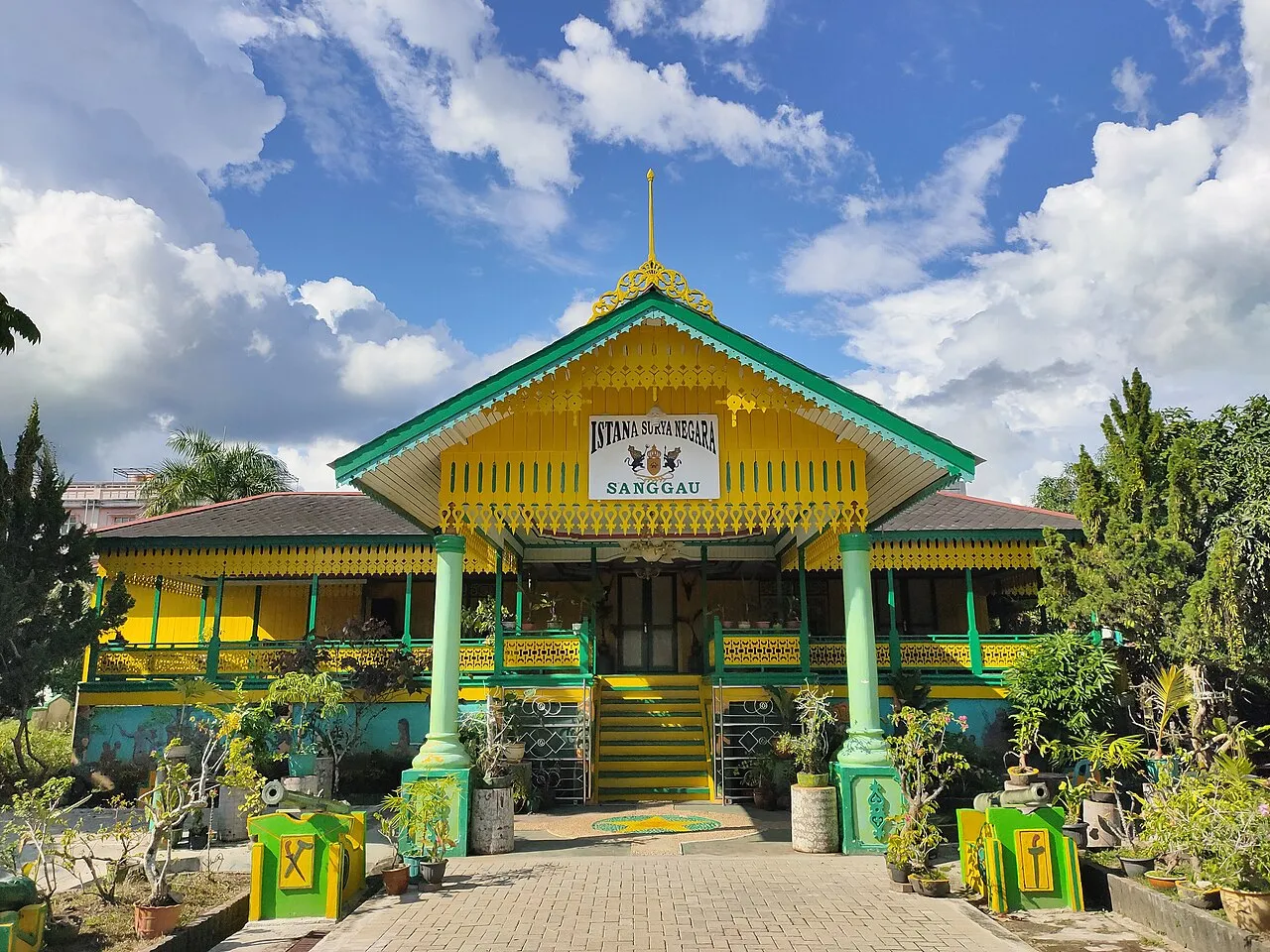 Kompleks bangunan Istana Surya Negara di Kabupaten Sanggau Kalimantan Barat