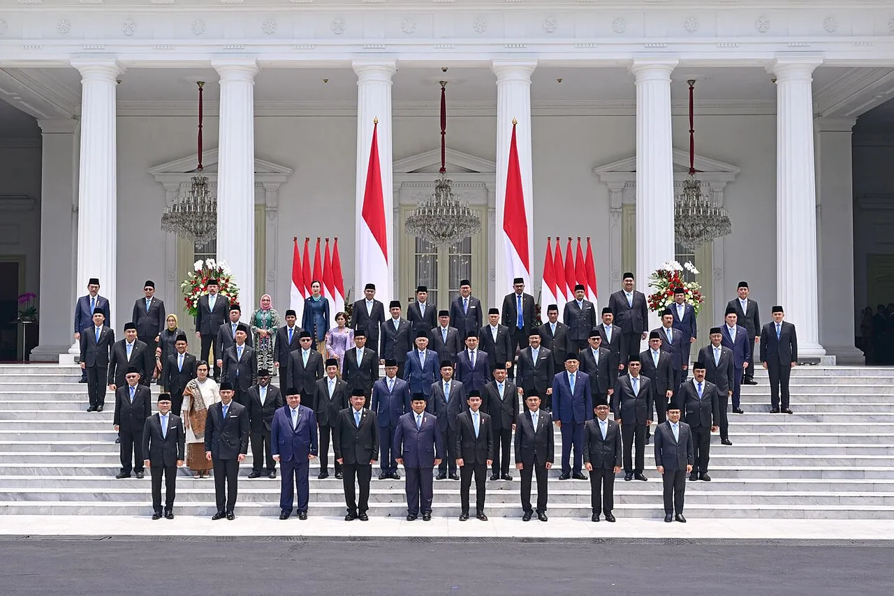 Jajaran menteri Kabinet Merah Putih di bawah pimpinan Presiden Prabowo Subianto