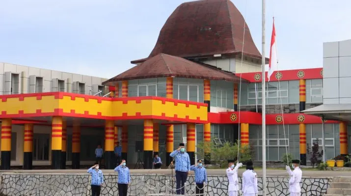 Pemandangan alam Pantai Tureloto yang eksotis di Kabupaten Nias Utara