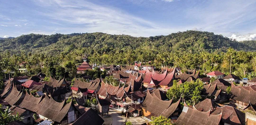Pemandangan kawasan Seribu Rumah Gadang di Kabupaten Solok Selatan, Sumatera Barat