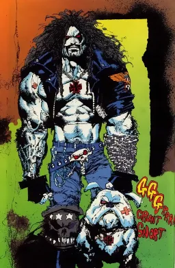 Ilustrasi karakter Lobo antihero DC Comics