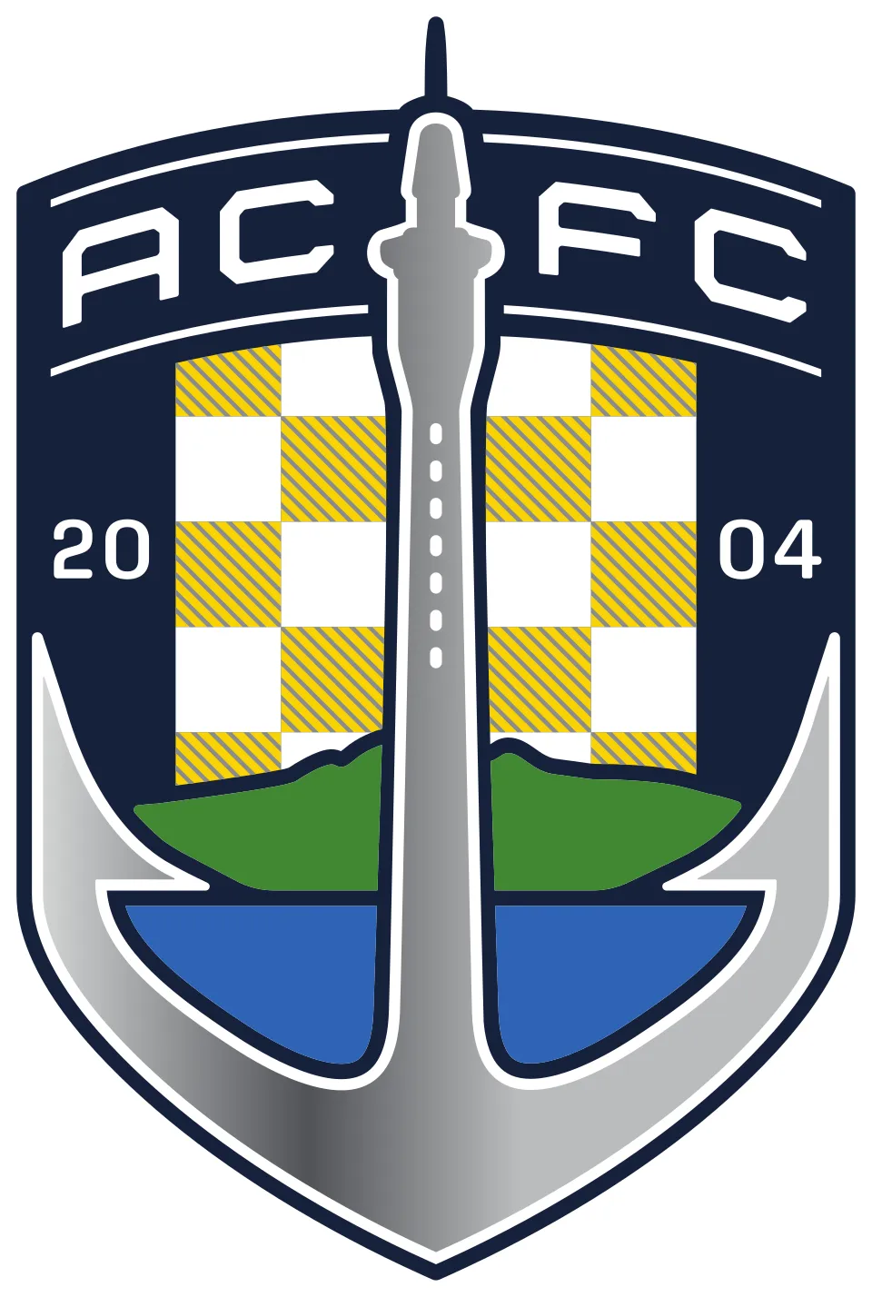 Skuad dan logo klub sepak bola Auckland City FC di Selandia Baru