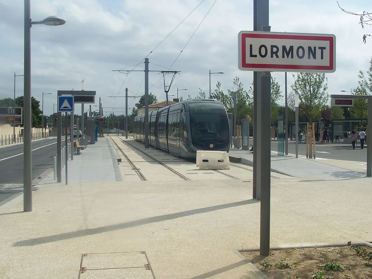 Pemandangan administratif wilayah Lormont di departemen Gironde, Prancis