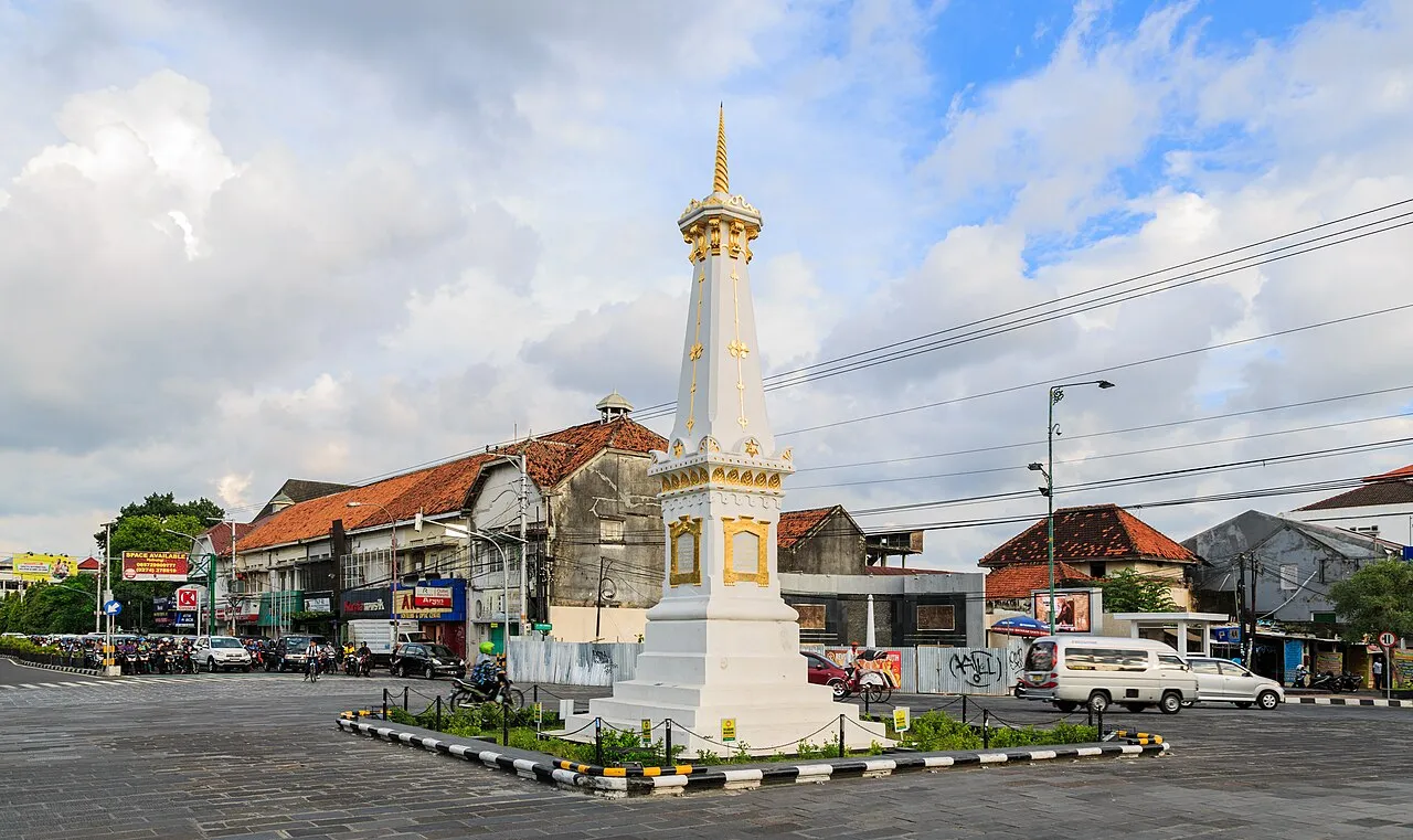 Pemandangan kawasan budaya di pusat Kota Yogyakarta