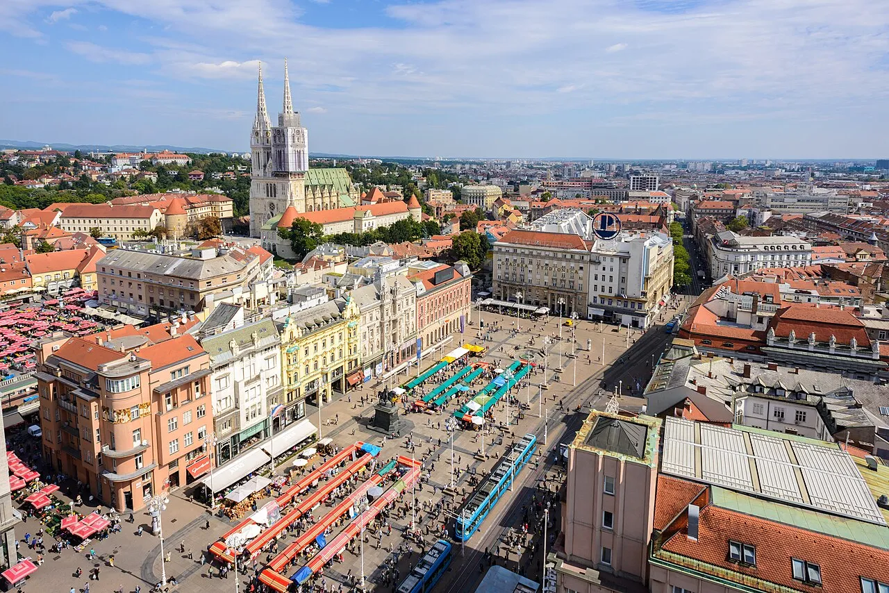 Pemandangan Kota Zagreb sebagai ibu kota Kroasia yang modern dan bersejarah