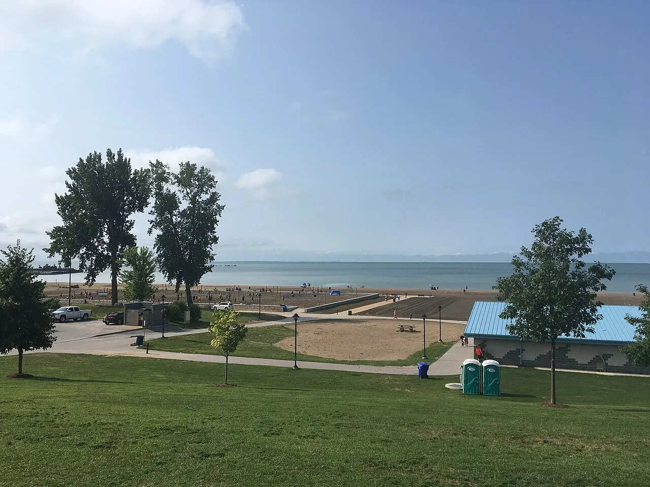 Pemandangan kota Leamington di Ontario Kanada sebagai pusat agrikultur rumah kaca