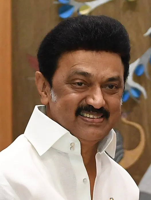 Potret M. K. Stalin politikus India dan mantan Chief Minister Tamil Nadu