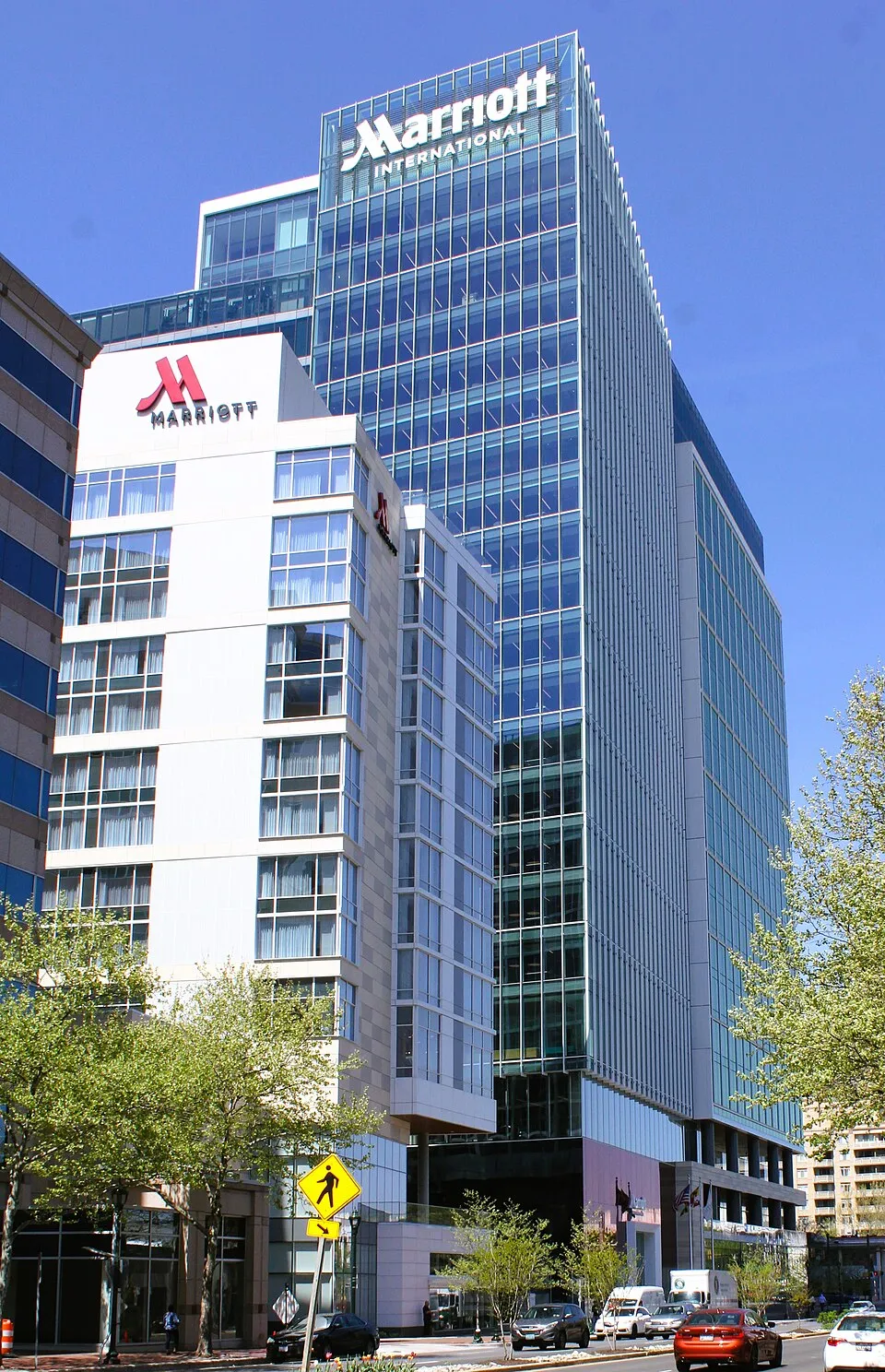Gedung kantor pusat Marriott International di Bethesda Maryland Amerika Serikat