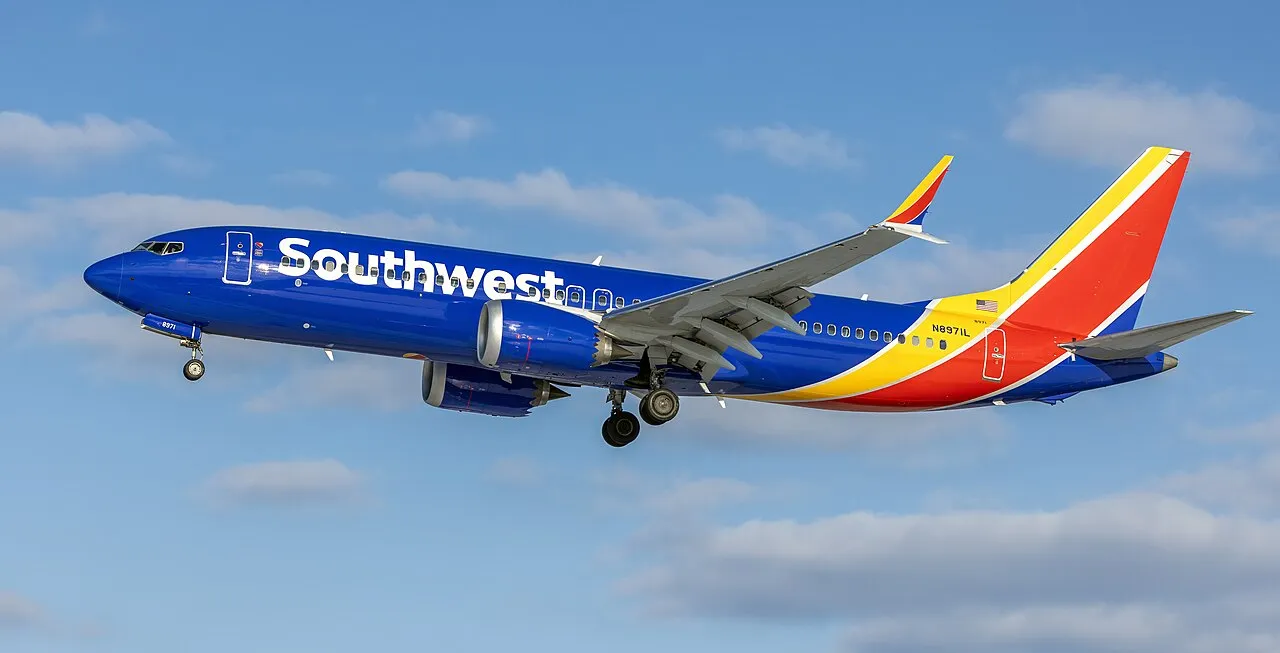 Pesawat Boeing 737 milik maskapai Southwest Airlines di bandara Amerika Serikat