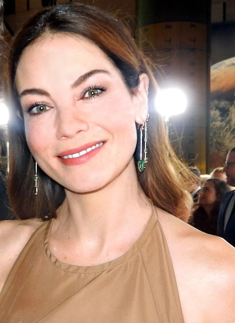 Aktris Hollywood Michelle Monaghan tampil dalam sebuah acara pemutaran film