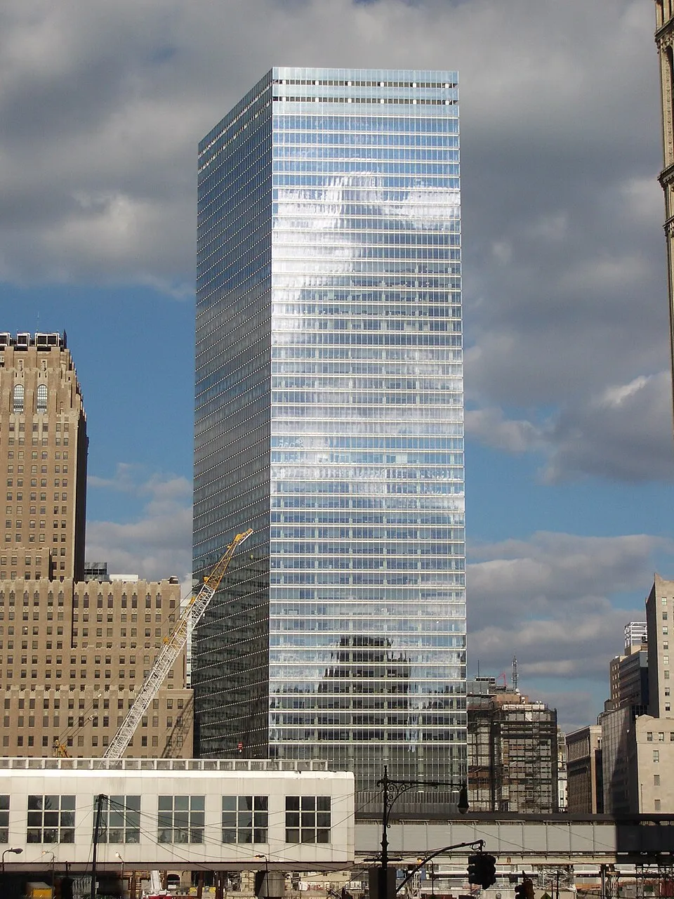 Gedung perkantoran Moody's Corporation di pusat keuangan Amerika Serikat