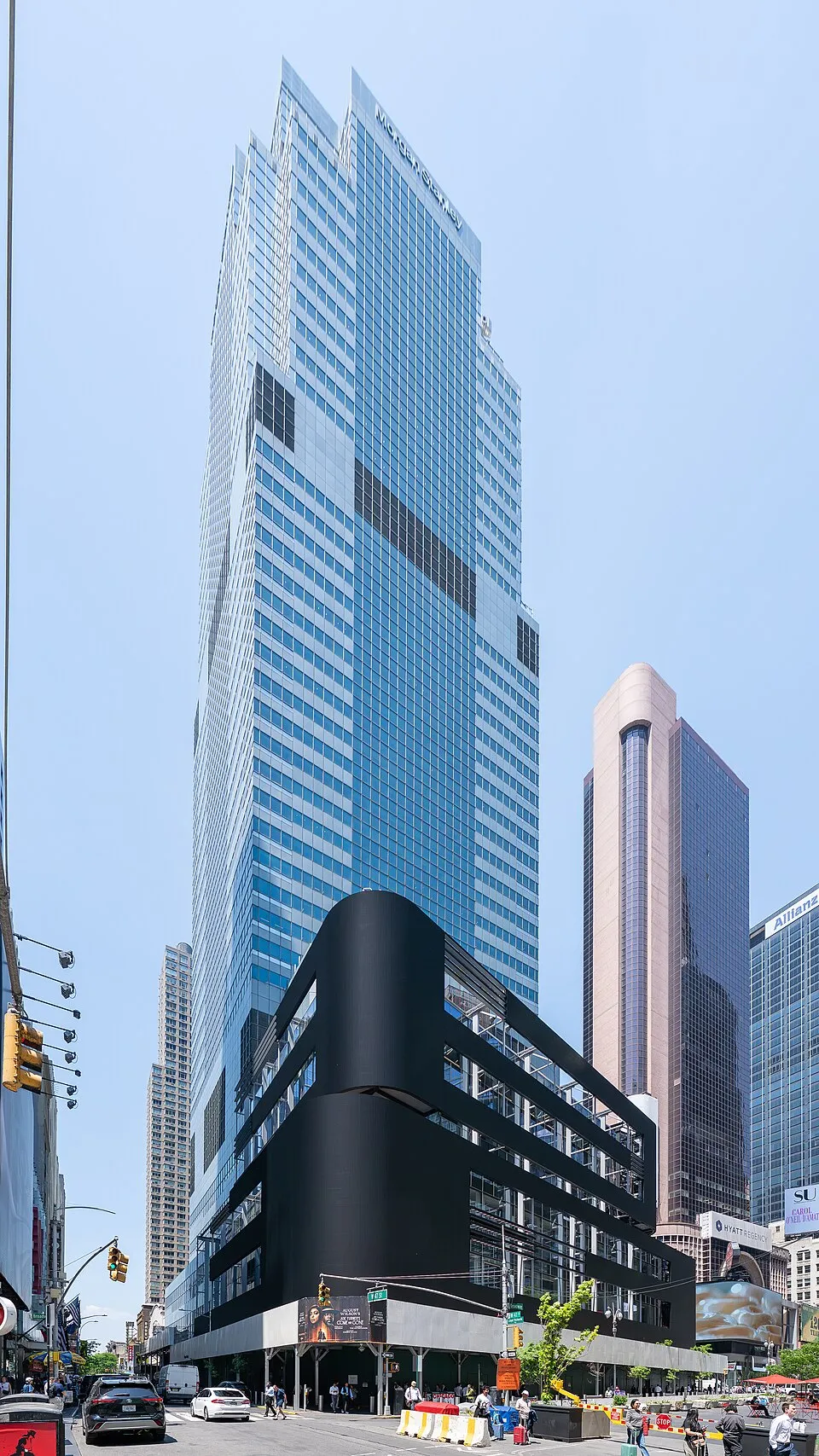 Gedung kantor pusat Morgan Stanley di Midtown Manhattan New York City