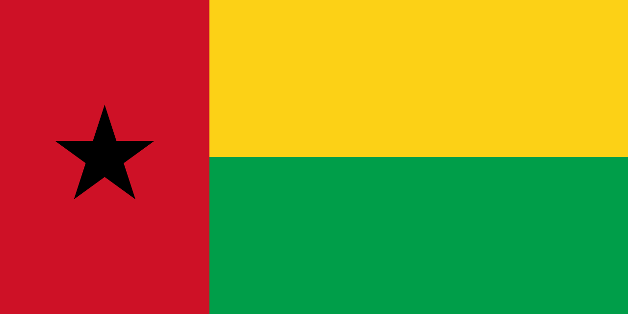 Peta dan pemandangan wilayah Republik Guinea-Bissau di wilayah Afrika Barat