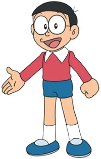 Ilustrasi karakter Nobita Nobi dalam serial anime populer Doraemon
