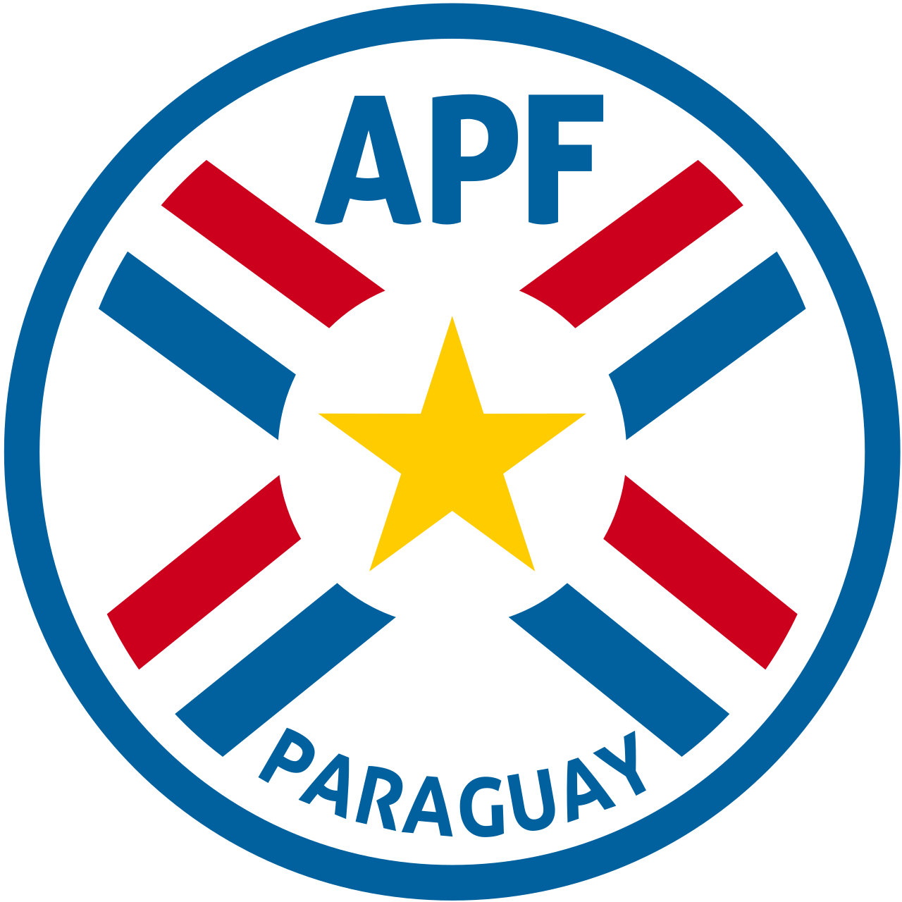 Logo resmi Paraguayan Football Association di markas besar Luque, Paraguay