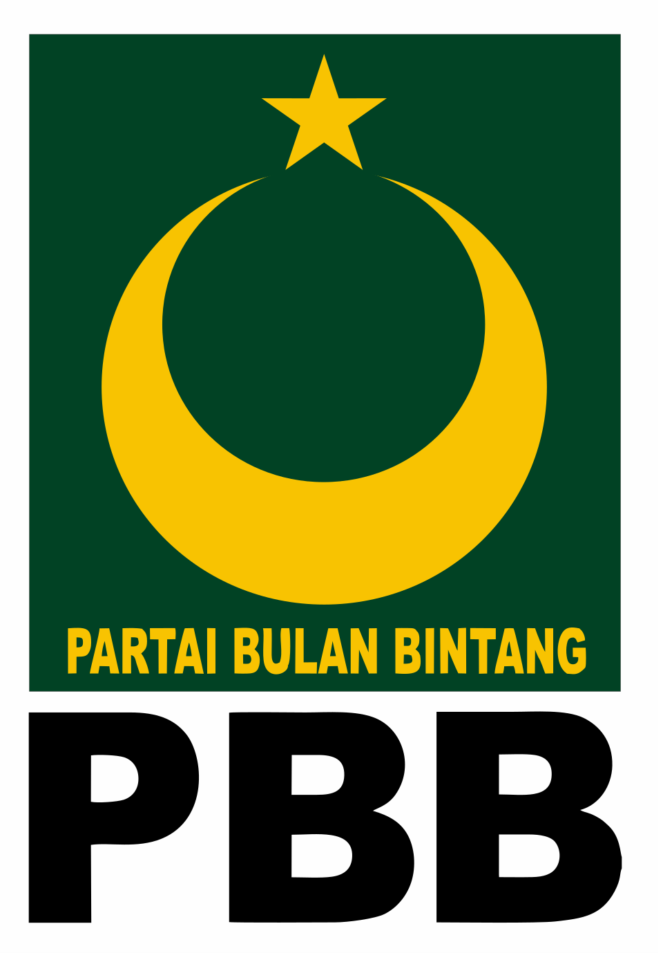 Kantor dan atribut Partai Bulan Bintang di Indonesia
