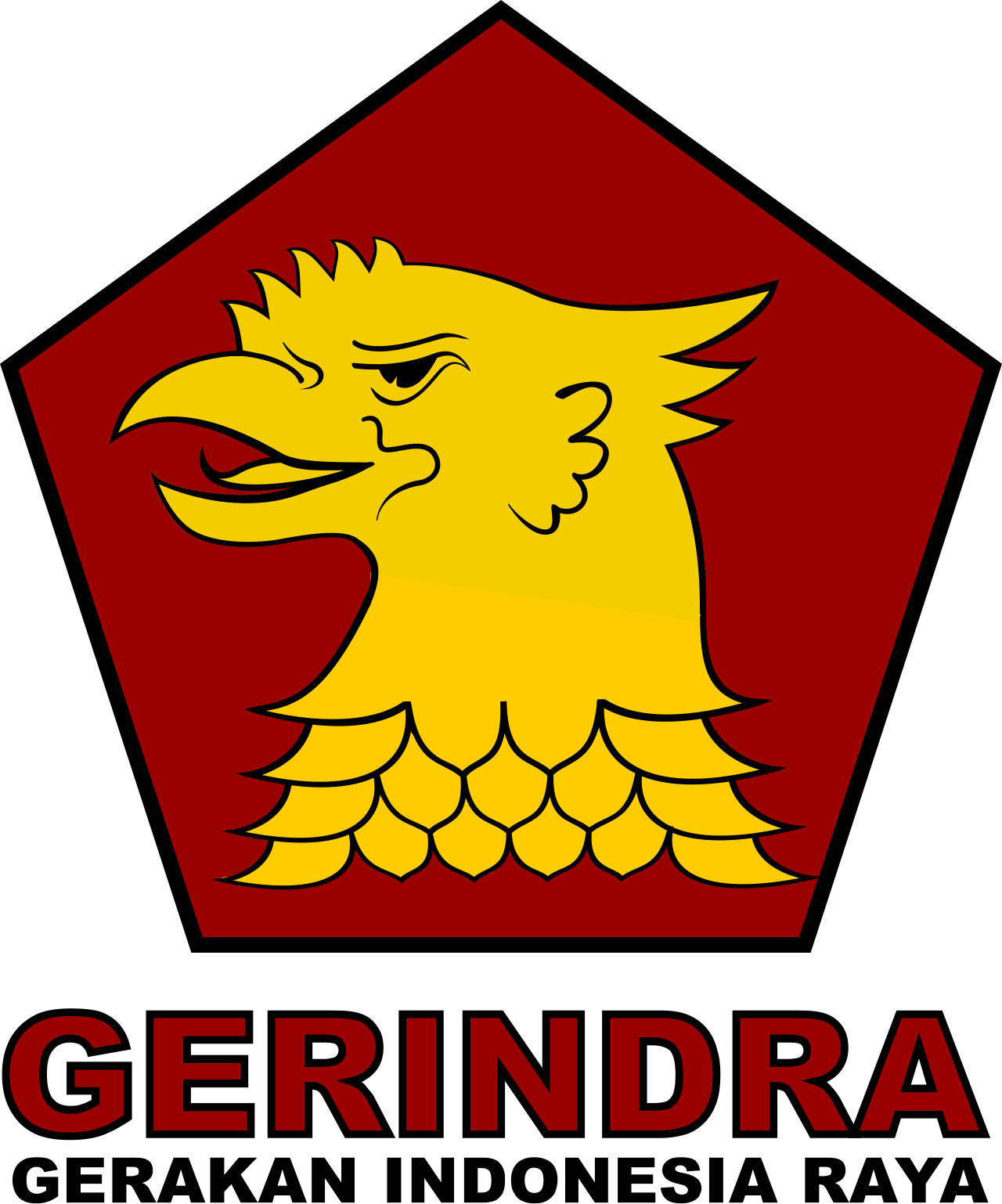Logo dan atribut Partai Gerakan Indonesia Raya Gerindra di Indonesia