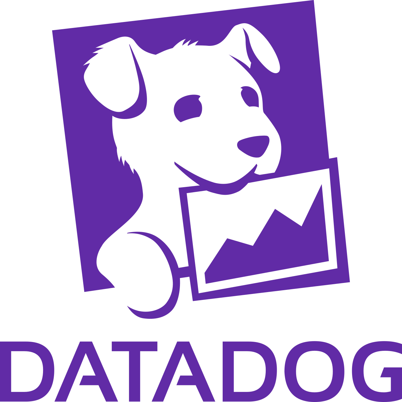 Gedung kantor dan logo perusahaan teknologi Datadog di New York City